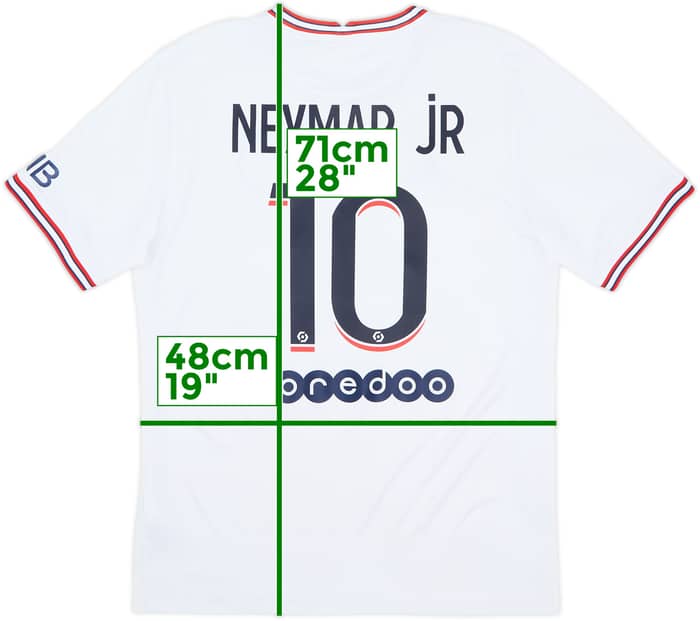 2021-22 Paris Saint-Germain Fourth Shirt Neymar Jr #10 - 6/10 - (M)