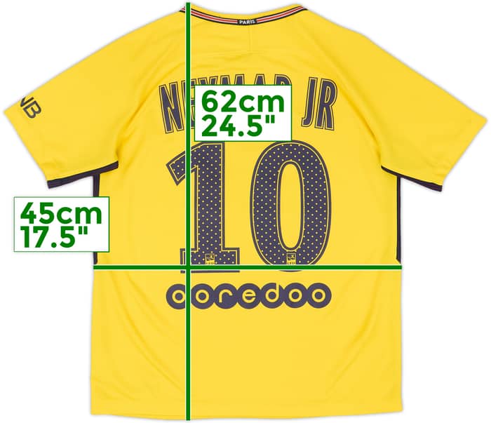 2017-18 Paris Saint-Germain Away Shirt Neymar Jr #10 - 8/10 - (XL.Boys)