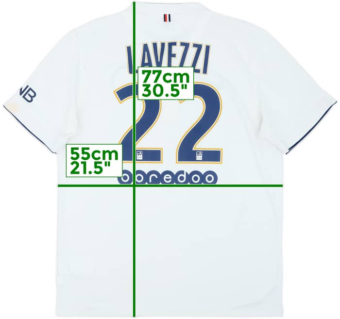 2014-15 Paris Saint-Germain Away Shirt Lavezzi #22 - 6/10 - (L)