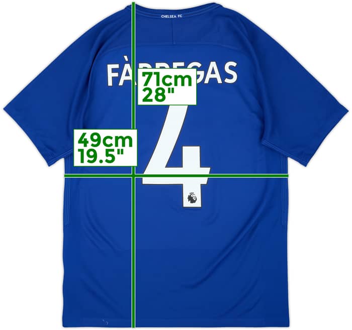 2017-18 Chelsea Home Shirt Fabregas #4 - 8/10 - (S)