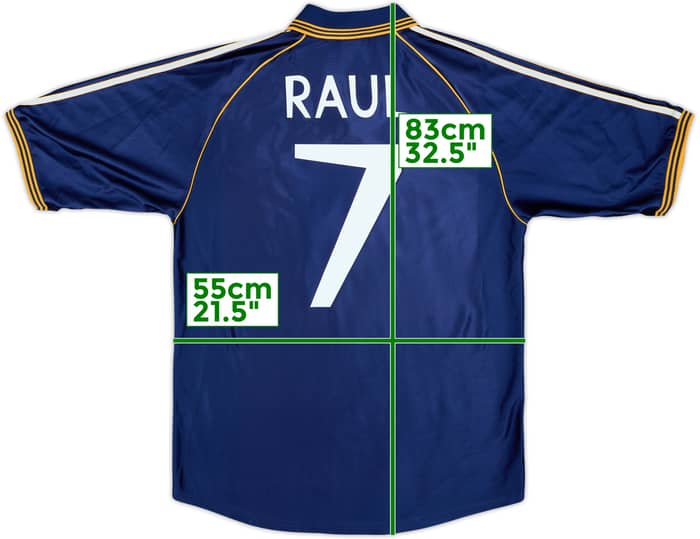 1998-99 Real Madrid Third Shirt Raul #7 - 7/10 - (L)