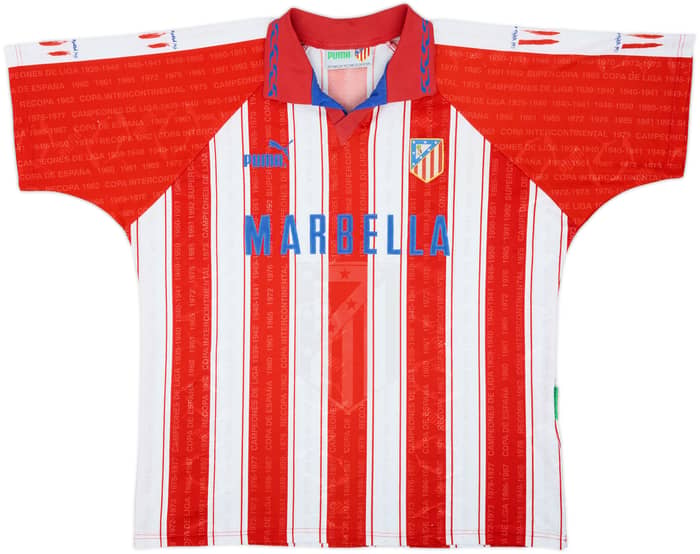 1995-96 Atletico Madrid Home Shirt - 8/10 - (XL)