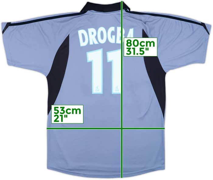 2003-04 Olympique Marseille Third Shirt Drogba #11 - 8/10 - (M)