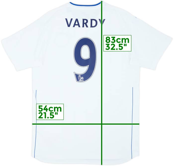 2016-17 Leicester Tercera Camiseta Vardy #9 - 8/10 - (L)
