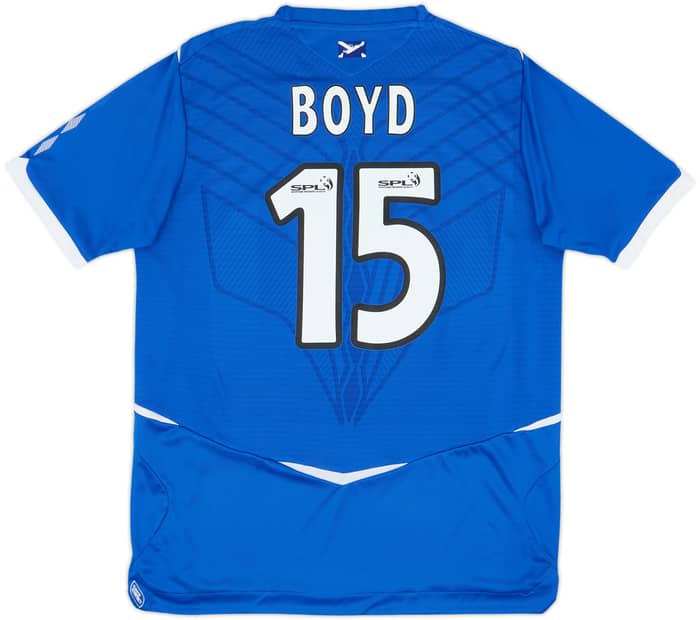 2008-09 Rangers Home Shirt Boyd #15 - 6/10 - (L)