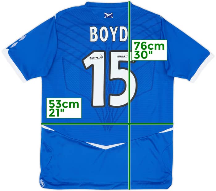 2008-09 Rangers Home Shirt Boyd #15 - 6/10 - (L)