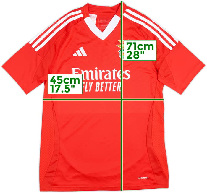 2024-25 Benfica Home Shirt - 10/10 - (XL.Boys)
