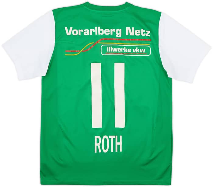 Camiseta de local emitida para partido del Austria Lustenau 2012-13 Roth #11