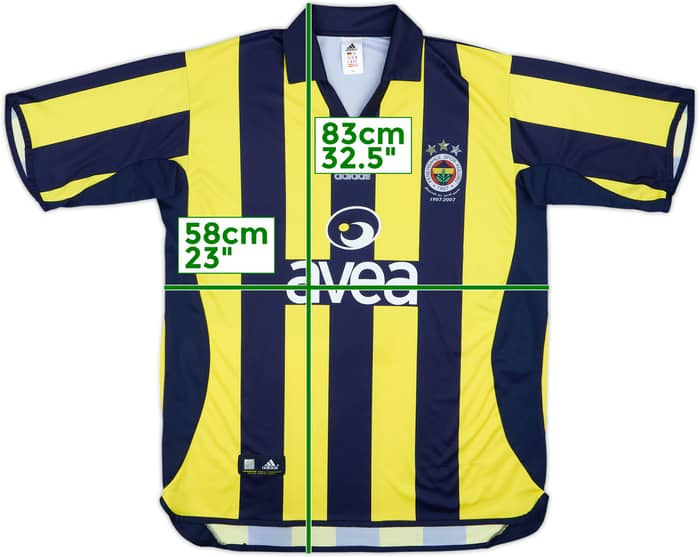 2006-07 Fenerbahce Basic Home Shirt - 4/10 - (XL)