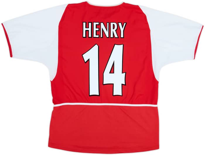 2002-04 Arsenal Home Shirt Henry #14 - 6/10 - (L)