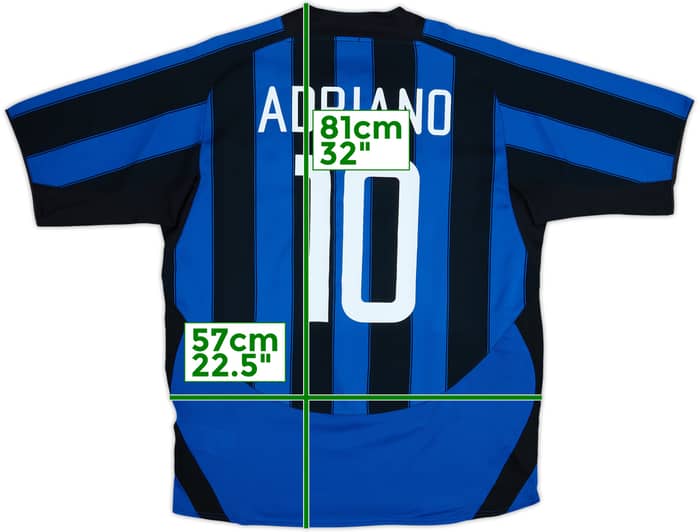 2003-04 Inter Milan Home Shirt Adriano #10 - 8/10 - (XL)