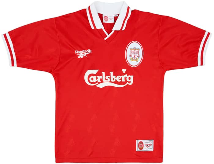 1996-98 Liverpool Home Shirt Fowler #9 - 8/10 - (S)