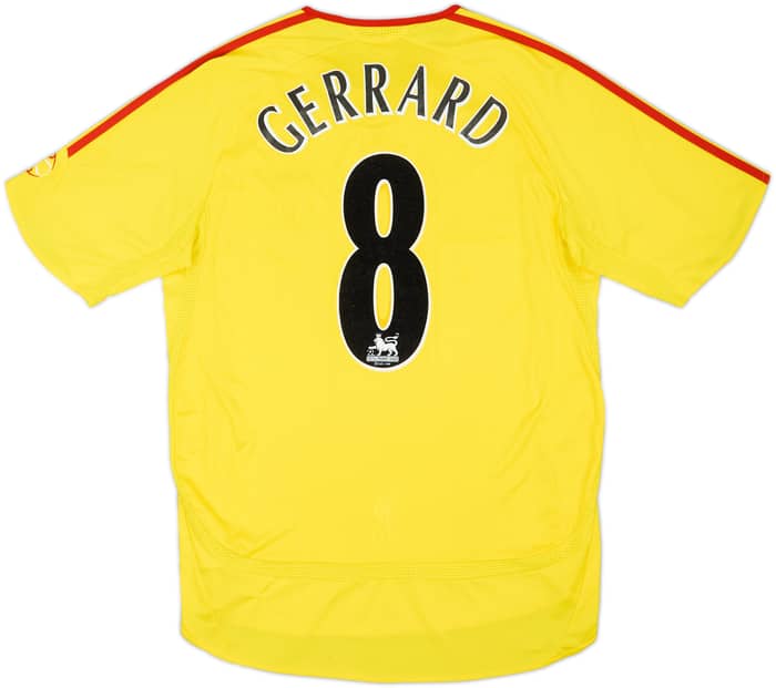 2006-07 Liverpool Away Shirt Gerrard #8 - 6/10 - (M)