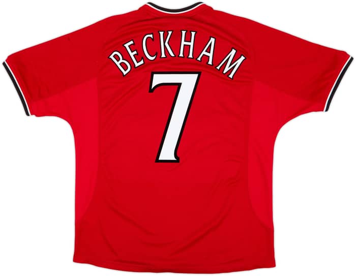 2000-02 Manchester United Home Shirt Beckham #7 - 5/10 - (L)