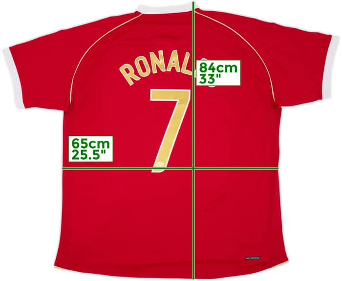 2006-07 Manchester United Home Shirt Ronaldo #7 - 8/10 - (3XL)