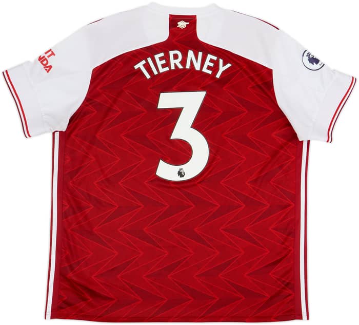 2020-21 Arsenal Home Shirt Tierney #3 - 7/10 - (XXL)