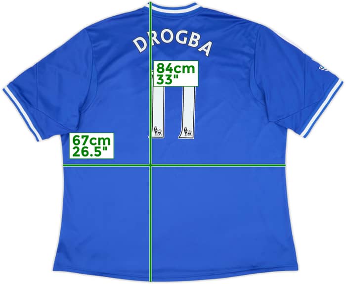 2013-14 Chelsea Home Shirt Drogba #11 - 9/10 - (3XL)