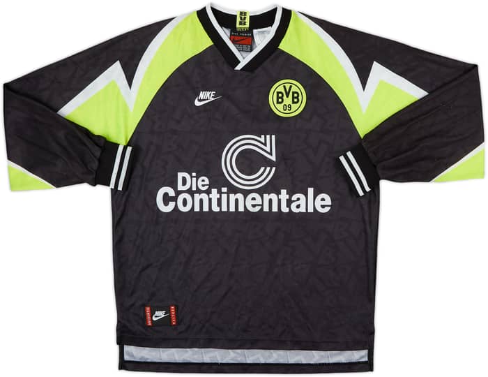 1995-96 Borussia Dortmund Deutscher Meister Away L/S Shirt - 6/10 - (L)