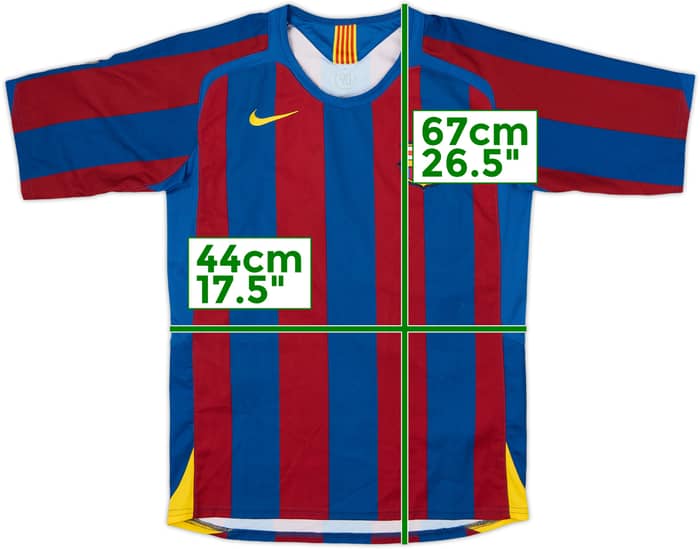 2005-06 Barcelona Home Shirt - 8/10 - (13-14 Years)