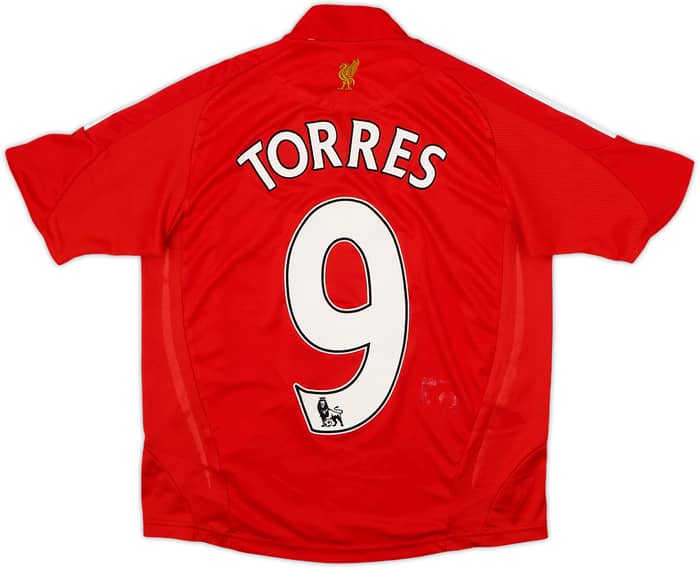 2008-10 Liverpool Home Shirt Torres #9 - 4/10 - (S.Boys)
