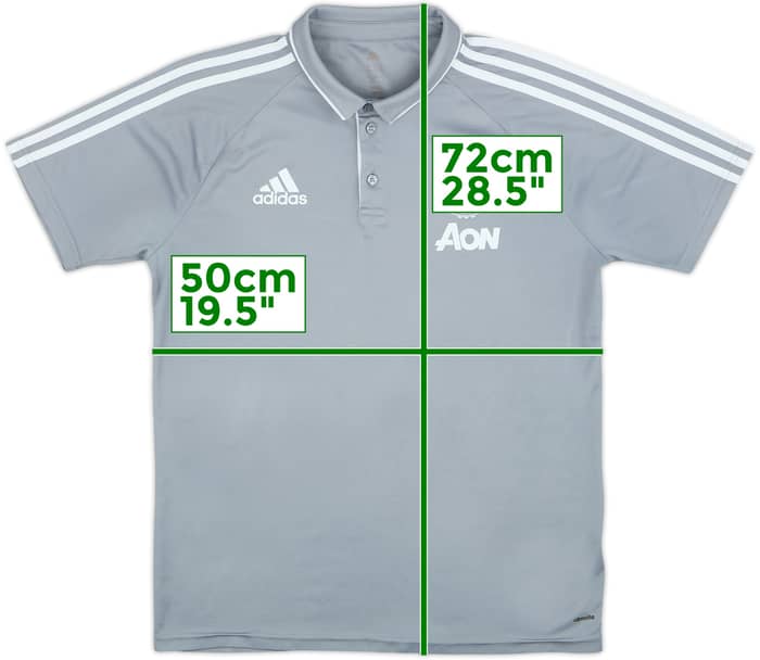 2016-17 Manchester United adidas Polo Shirt - 6/10 - (M)