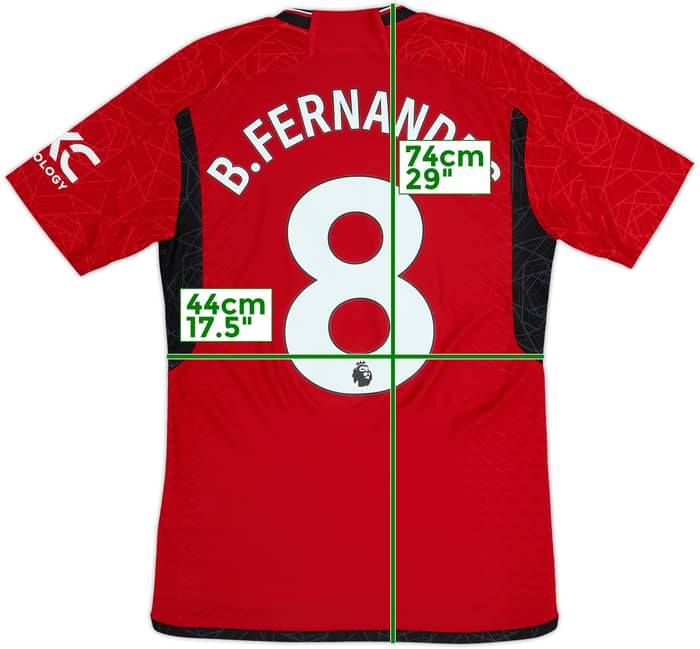 2023-24 Manchester United Authentic Home Shirt B.Fernandes #8 - 10/10 - (S)