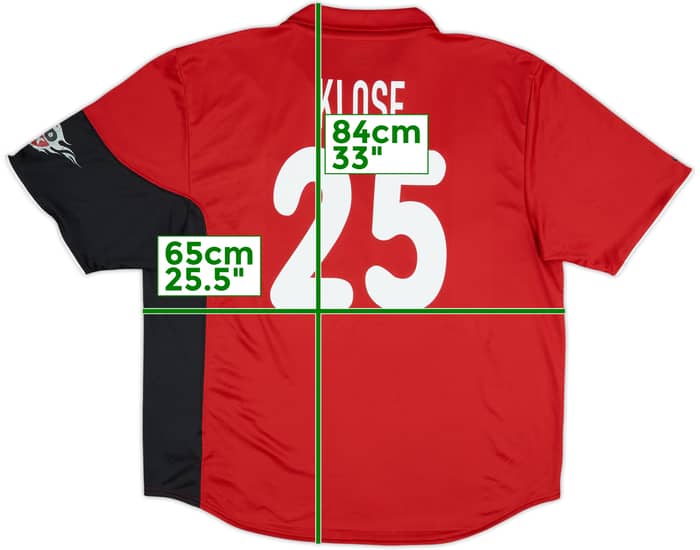 Camiseta de local del Kaiserslautern 2000-01 Klose #25 - 6/10 - (XXL)