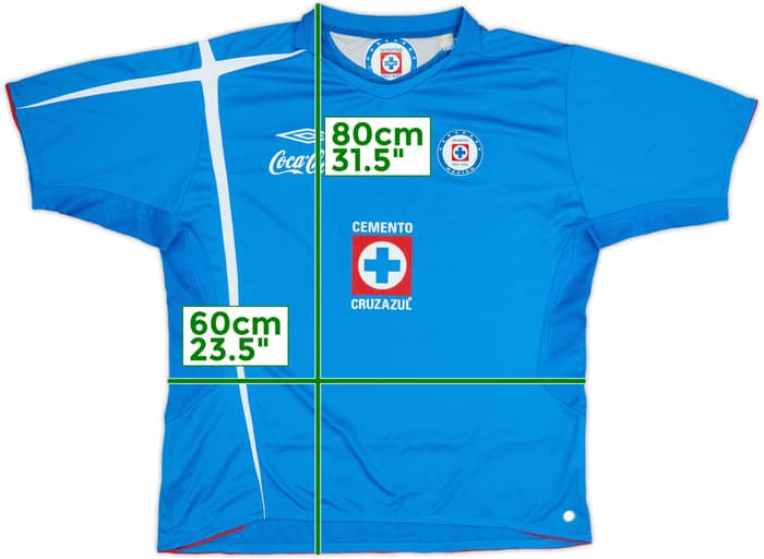 2006-08 Cruz Azul Home Shirt - 8/10 - (XXL)