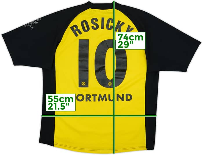 2001-02 Borussia Dortmund Home Shirt Rosicky #10 - 4/10 - (L)