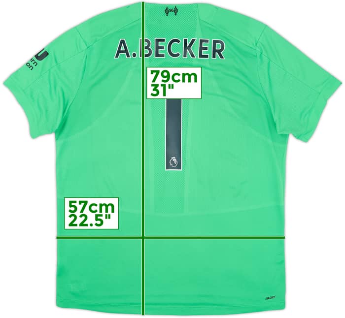 2019-20 Liverpool GK Shirt A.Becker #1 - 5/10 - (XL)