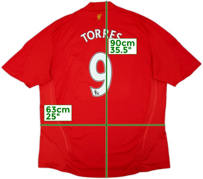 2008-10 Liverpool Home Shirt Torres #9 - 4/10 - (XXL)