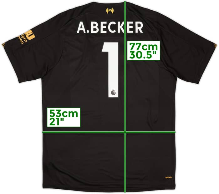 2019-20 Liverpool GK Shirt A.Becker #1 - 10/10 - (XXL)