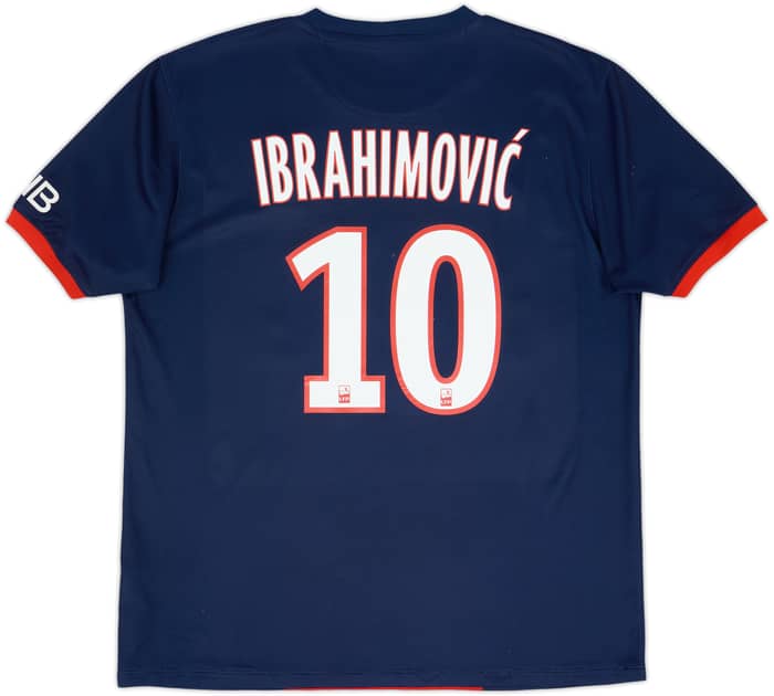 2013-14 Paris Saint-Germain Home Shirt Ibrahimovic #10 - 7/10 - (L)