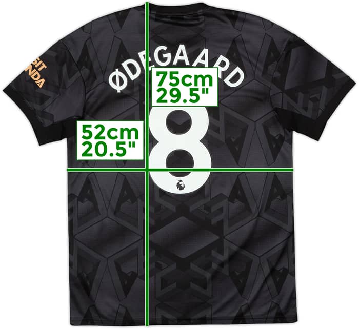 2022-23 Arsenal Away Shirt Odegaard #8 - 9/10 - (M)