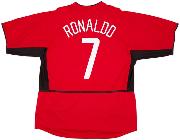 2002-04 Manchester United Home Shirt Ronaldo #7 - 6/10 - (XL)