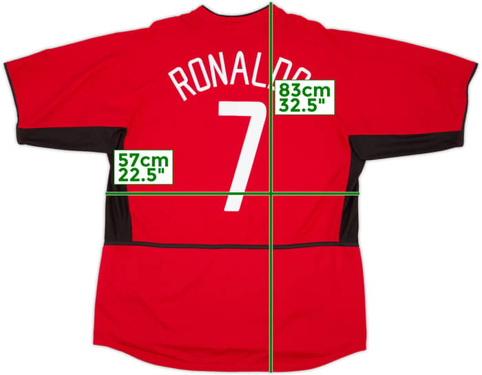 2002-04 Manchester United Home Shirt Ronaldo #7 - 6/10 - (XL)