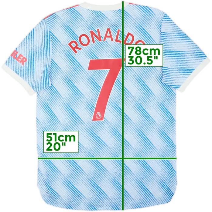 2021-22 Manchester United Authentic Away Shirt Ronaldo #7 - 9/10 - (M)