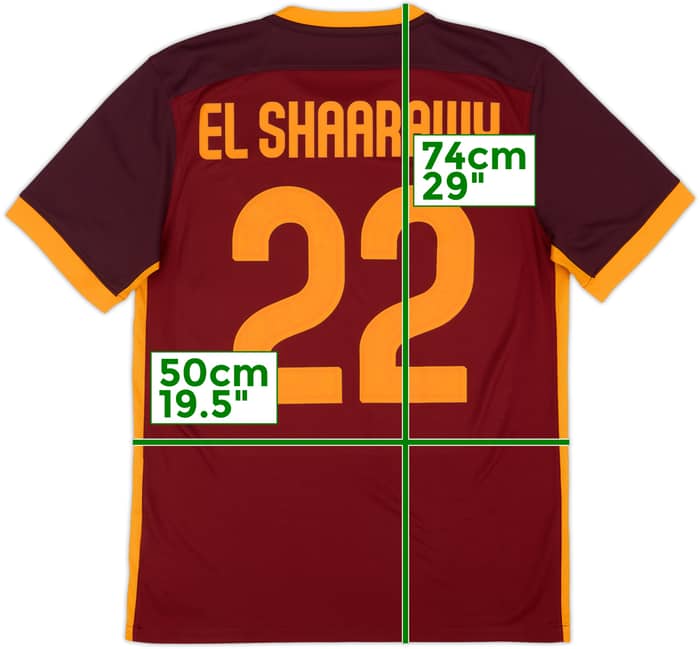 2015-16 Roma Home Shirt El Shaarawy #22 - 9/10 - (M)