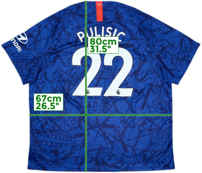 2019-20 Chelsea Home Shirt Pulisic #22 - 8/10 - (3XL)