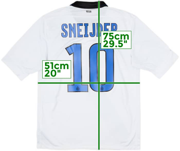 2011-12 Inter Milan Away Shirt Sneijder #10 - 6/10 - (M)