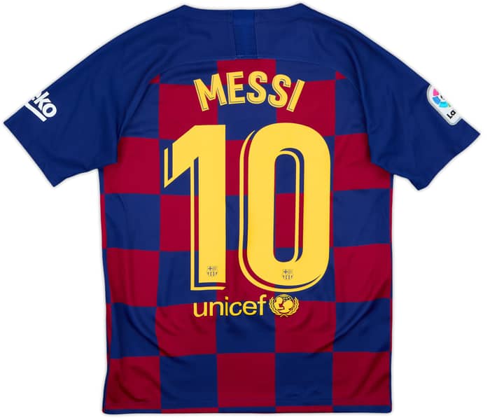 2019-20 Barcelona Home Shirt Messi #10 - 7/10 - (XL.Boys)