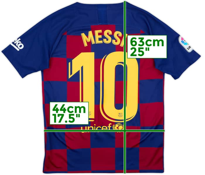 2019-20 Barcelona Home Shirt Messi #10 - 7/10 - (XL.Boys)