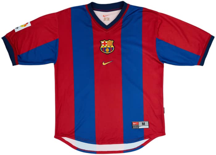 1998-00 Barcelona Home Shirt Rivaldo #11 - 8/10 - (M)