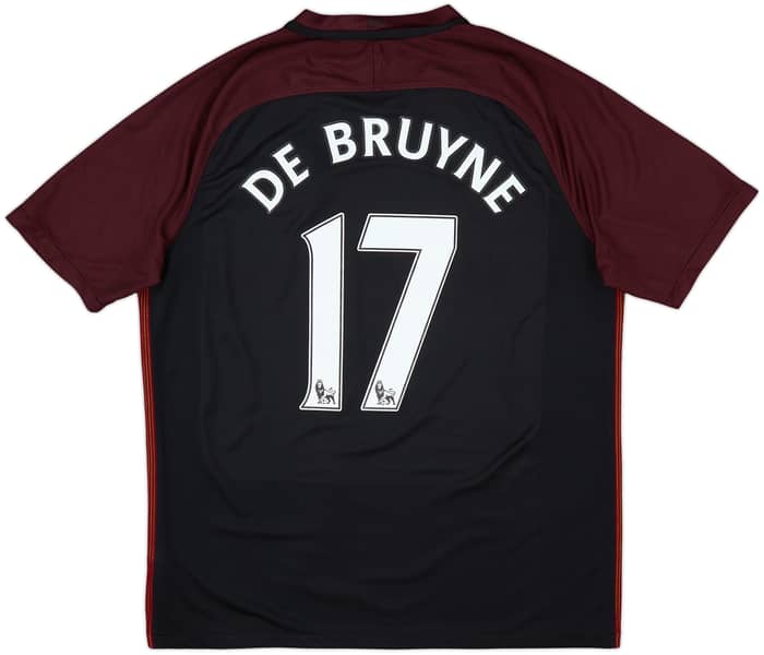 2016-17 Manchester City Away Shirt De Bruyne #17 - 8/10 - (XL)