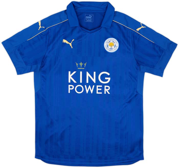 2016-17 Leicester Home Shirt Mahrez #26 - 8/10 - (L)