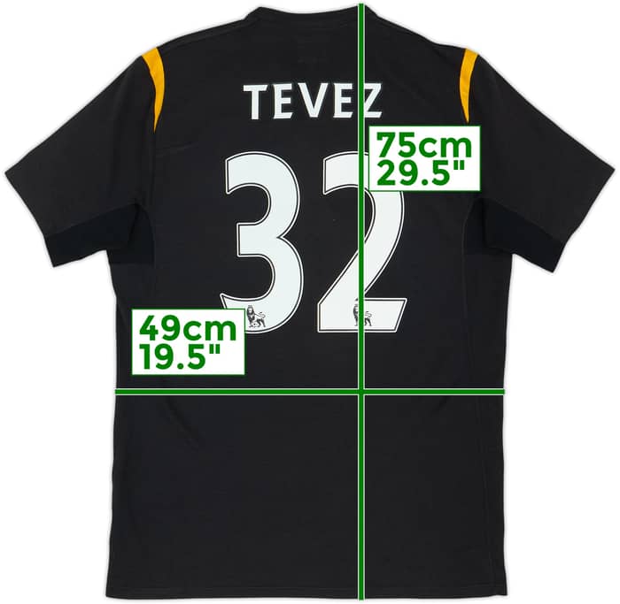 2009-10 Manchester City Away Shirt Tevez #32 - 8/10 - (M)
