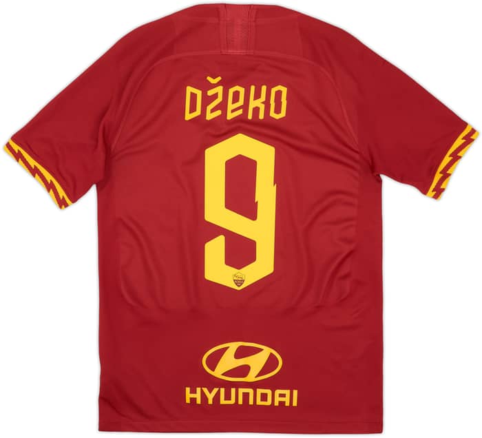 2019-20 Roma Home Shirt Dzeko #9 - 8/10 - (S)