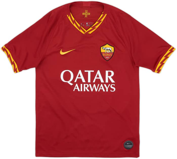 2019-20 Roma Home Shirt Dzeko #9 - 8/10 - (S)