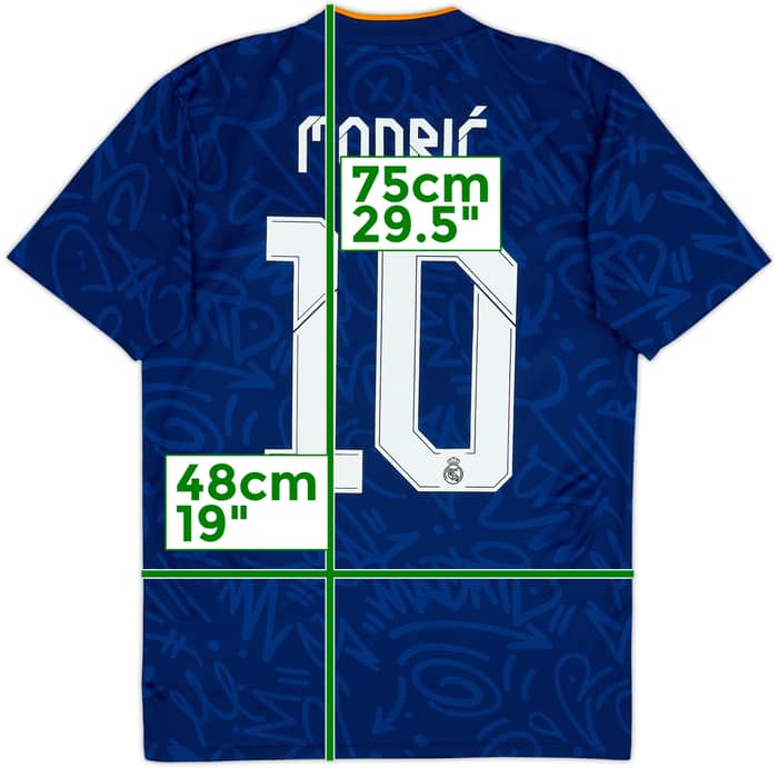 2021-22 Real Madrid Away Shirt Modric #10 - 7/10 - (S)