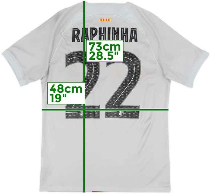2022-23 Barcelona Third Shirt Raphinha #22 - 6/10 - (M)